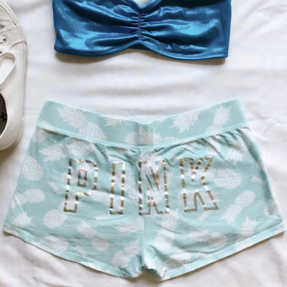 Blue Victoria's Secret PINK Pineapple Sleep Short